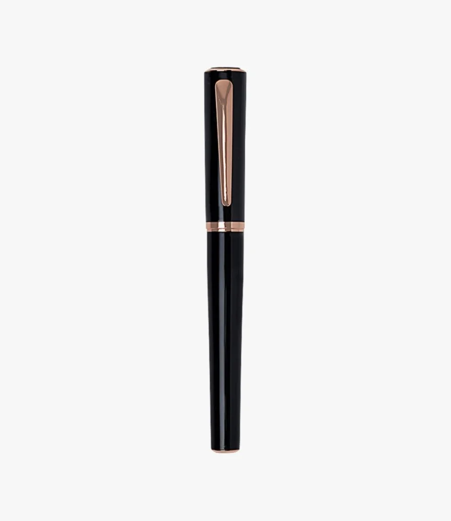 Black & Rose Gold Pen by Mihyar Arabia