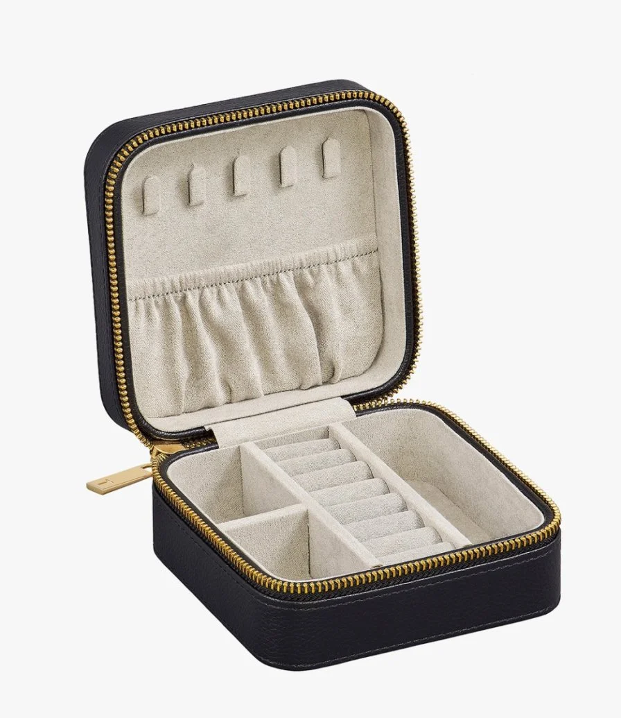 Black Zipped Jewellery Case by Ted Baker
