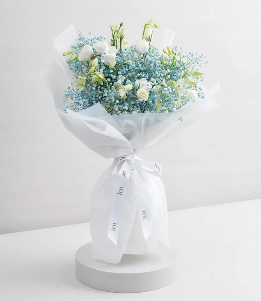 Blue Breeze Hand Bouquet