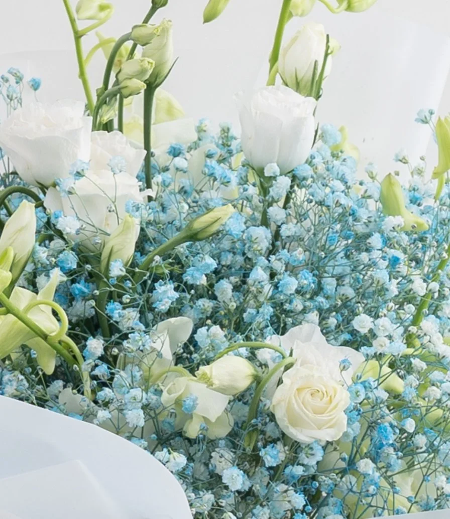 Blue Breeze Hand Bouquet