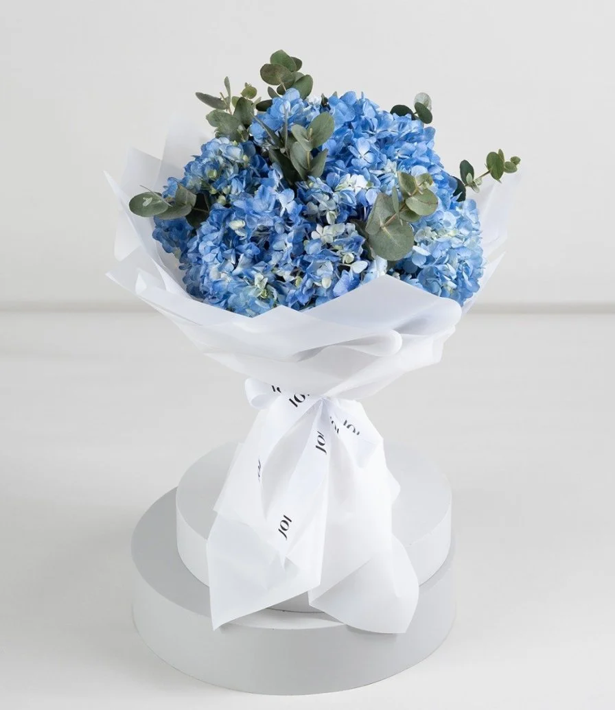 Blue Clouds of Hydrangea Bouquet