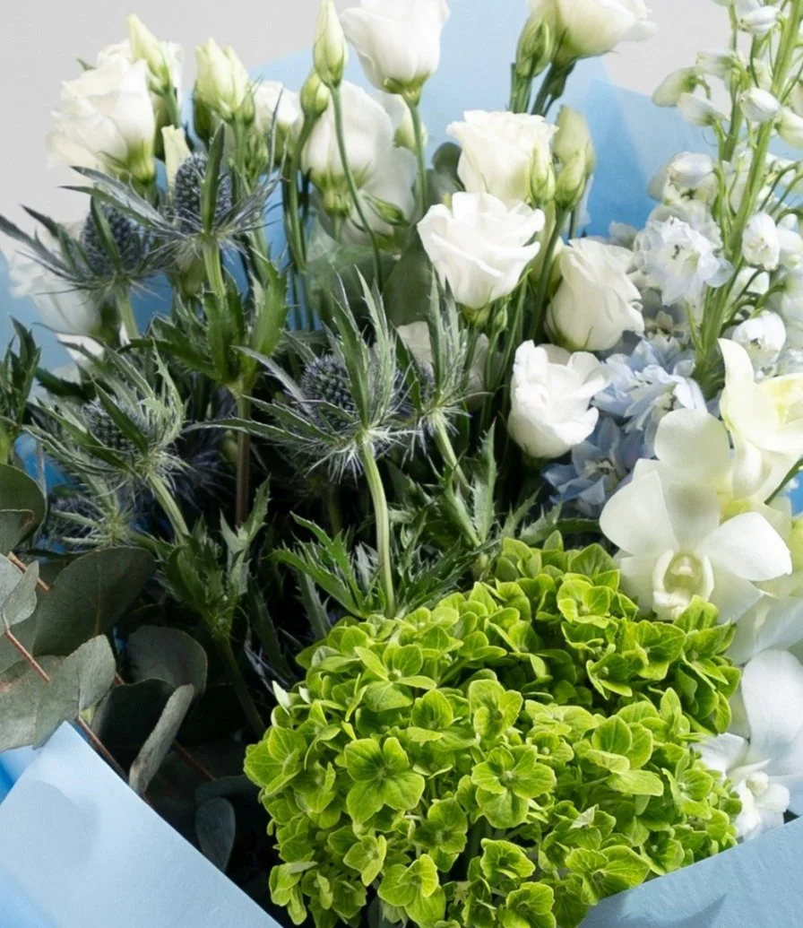 Blue Delphinium Hand Bouquet