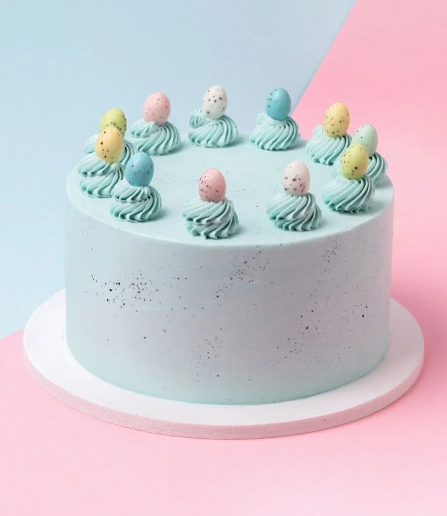 Blue Easter Eggs Cake 1kg By Cake Social