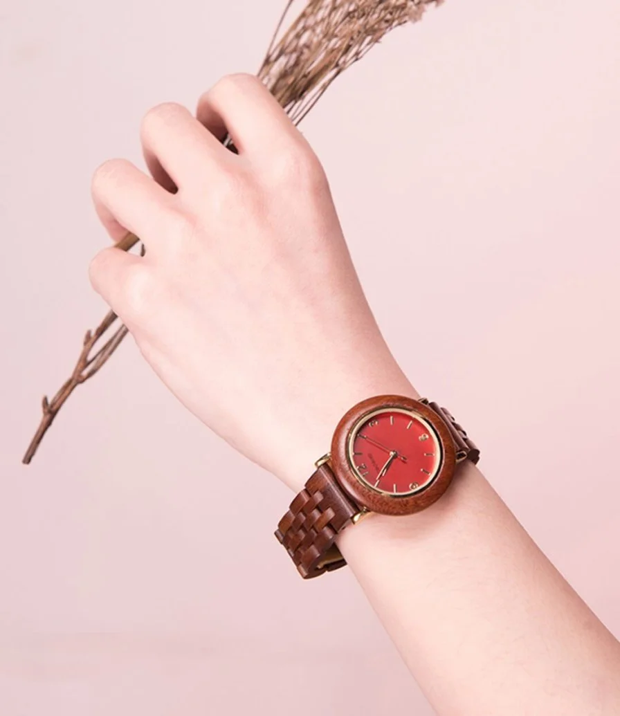 Bobo Bird Wooden Watch - Red