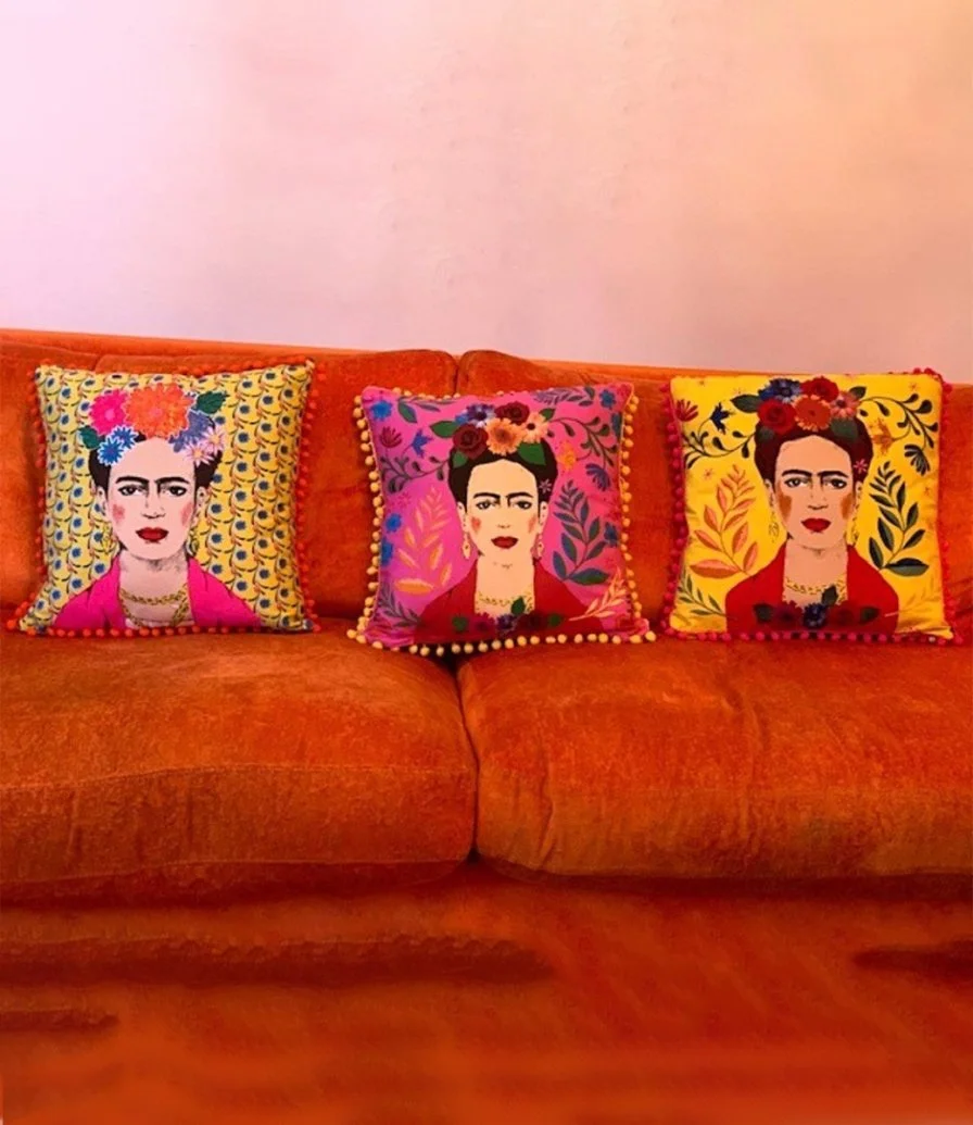 Boho Frida Pink Cushion 45x45cm by Talking Tables