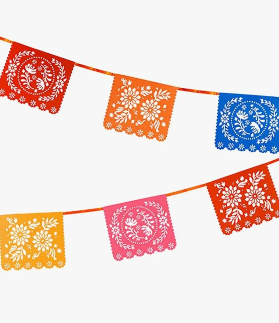 Boho Rectangle Paper Bunting 4meters by Talking Tables