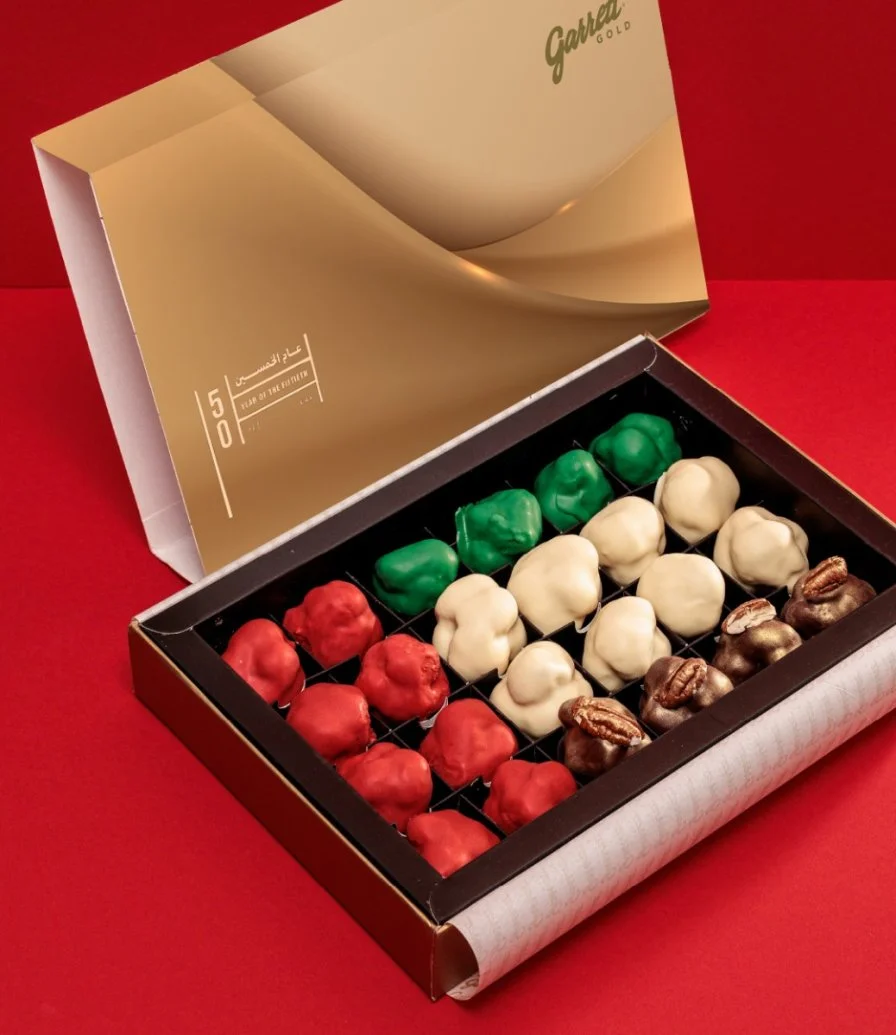 Bonbon Box of 24 UAE Year of 50 By Garret Gold