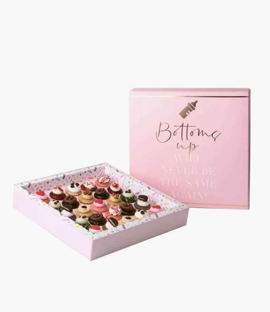 Bottoms Up' New Baby Flower & Cupcake Bundle by Sugargram