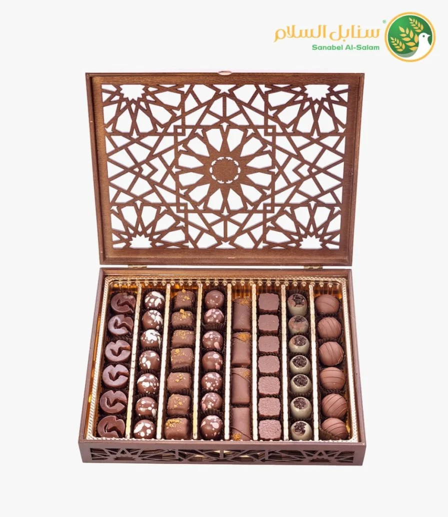 صندوق شوكولاتة ارابيسك من سنابل السلام 