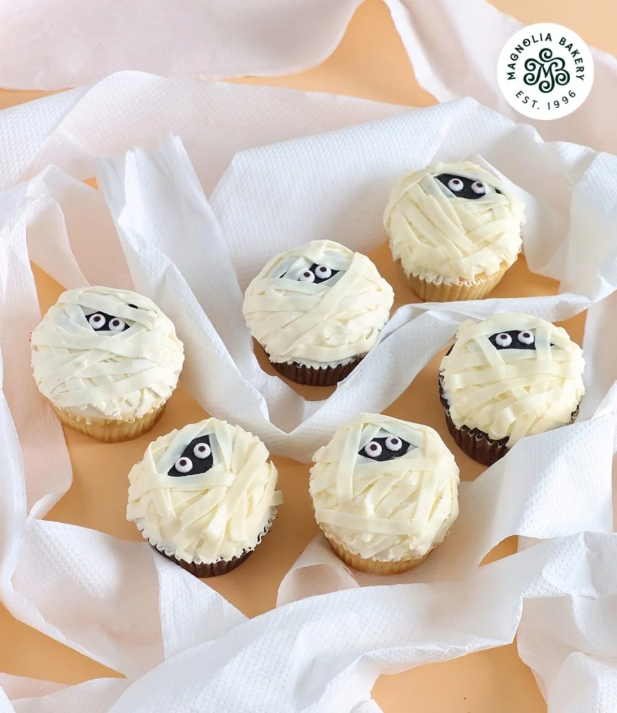 6 Mummy Cupcakes by Magnolia Bakery