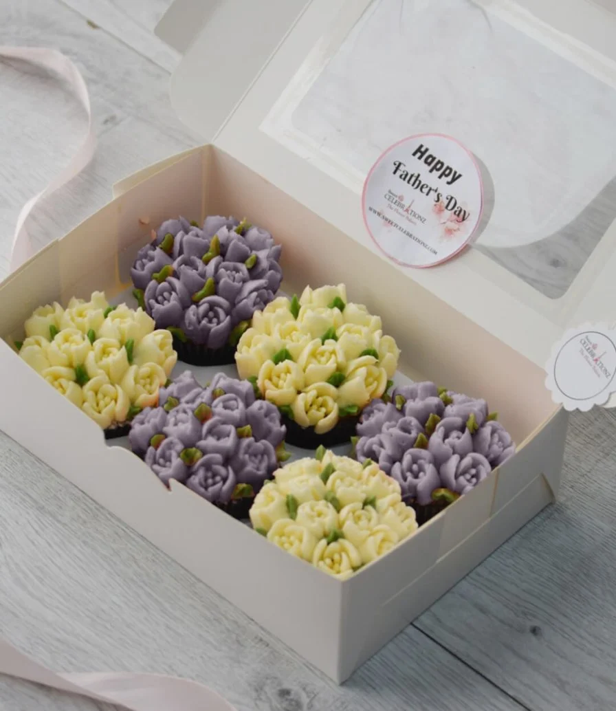 Box of 6 Regular Cupcakes By Sweet Celebrationz