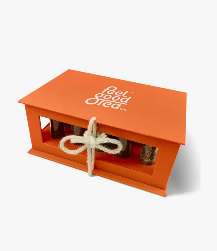 Bright Orange Discovery Box by Feel Good Tea