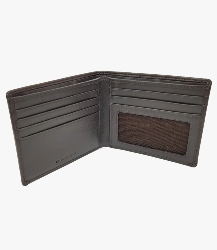 Brown Cross Leather Wallet