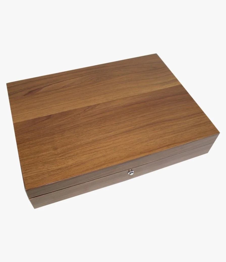 صندوق تمور خشبي بلون بني 72 قطعة من فوري وجالاند