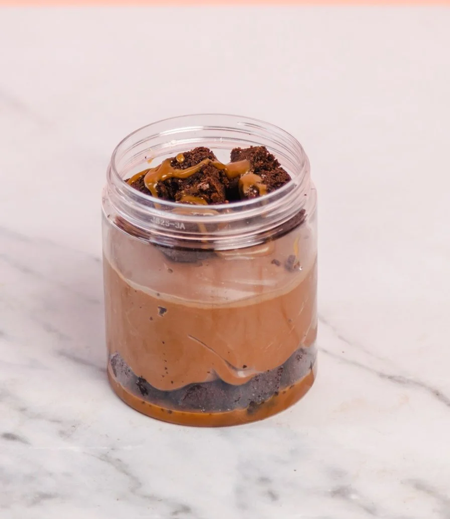 Brownie Mess Jar by SugarMoo Desserts 
