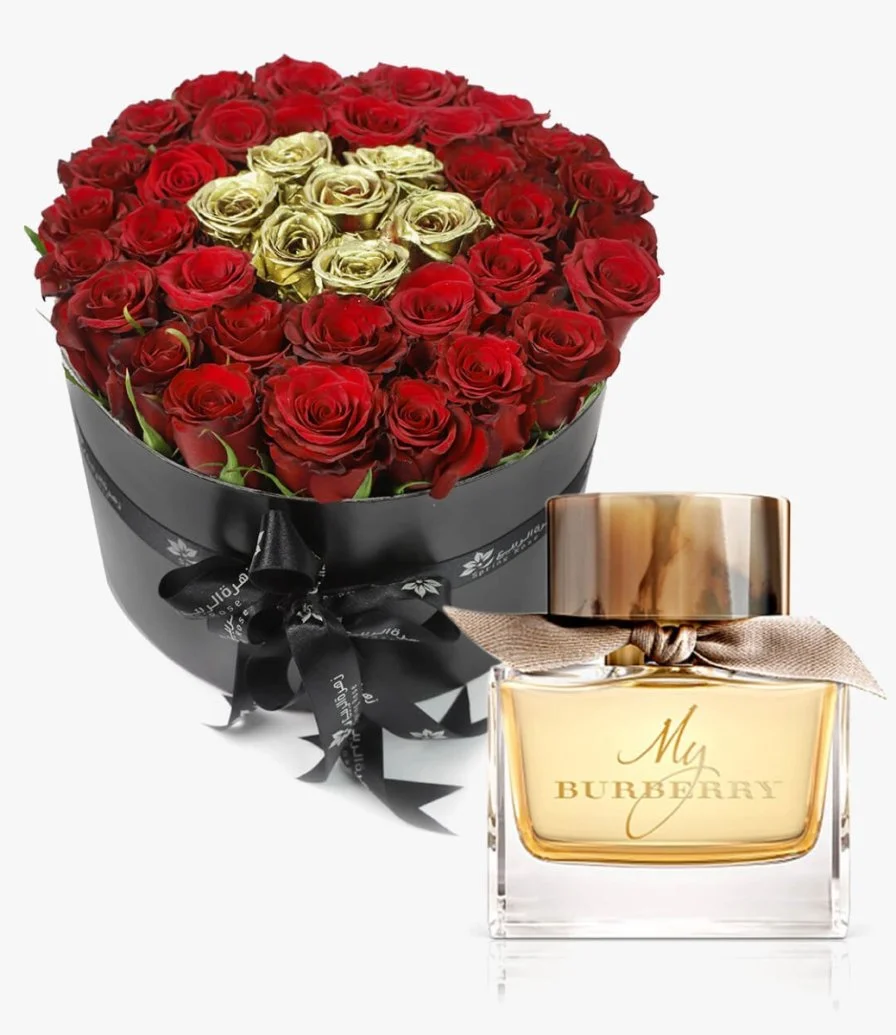 A Bundle of Pure Romance Bouquet & Burberry's My Burberry EDT 90ml