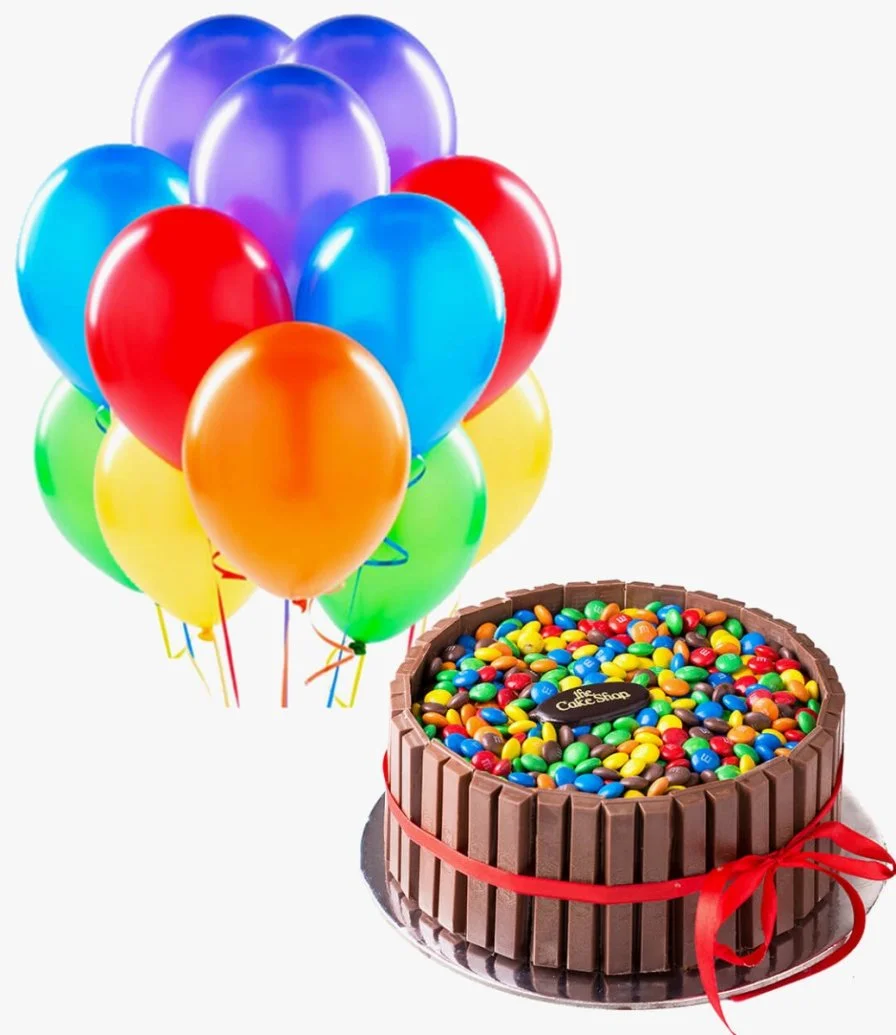  Kitkat Cake & Balloons Gift Bundle