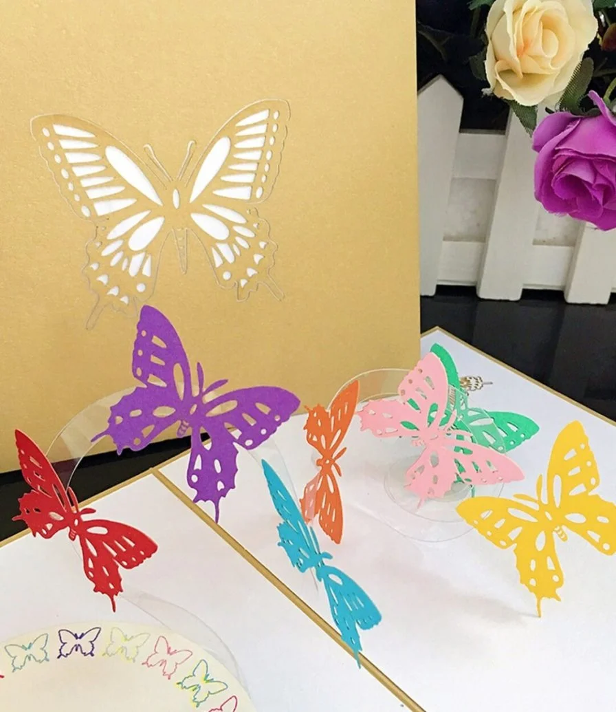 Butterflies 3D Greeting Card