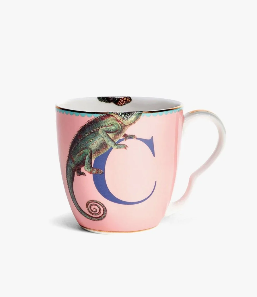 C - Alphabet Mug - chameleon by Yvonne Ellen
