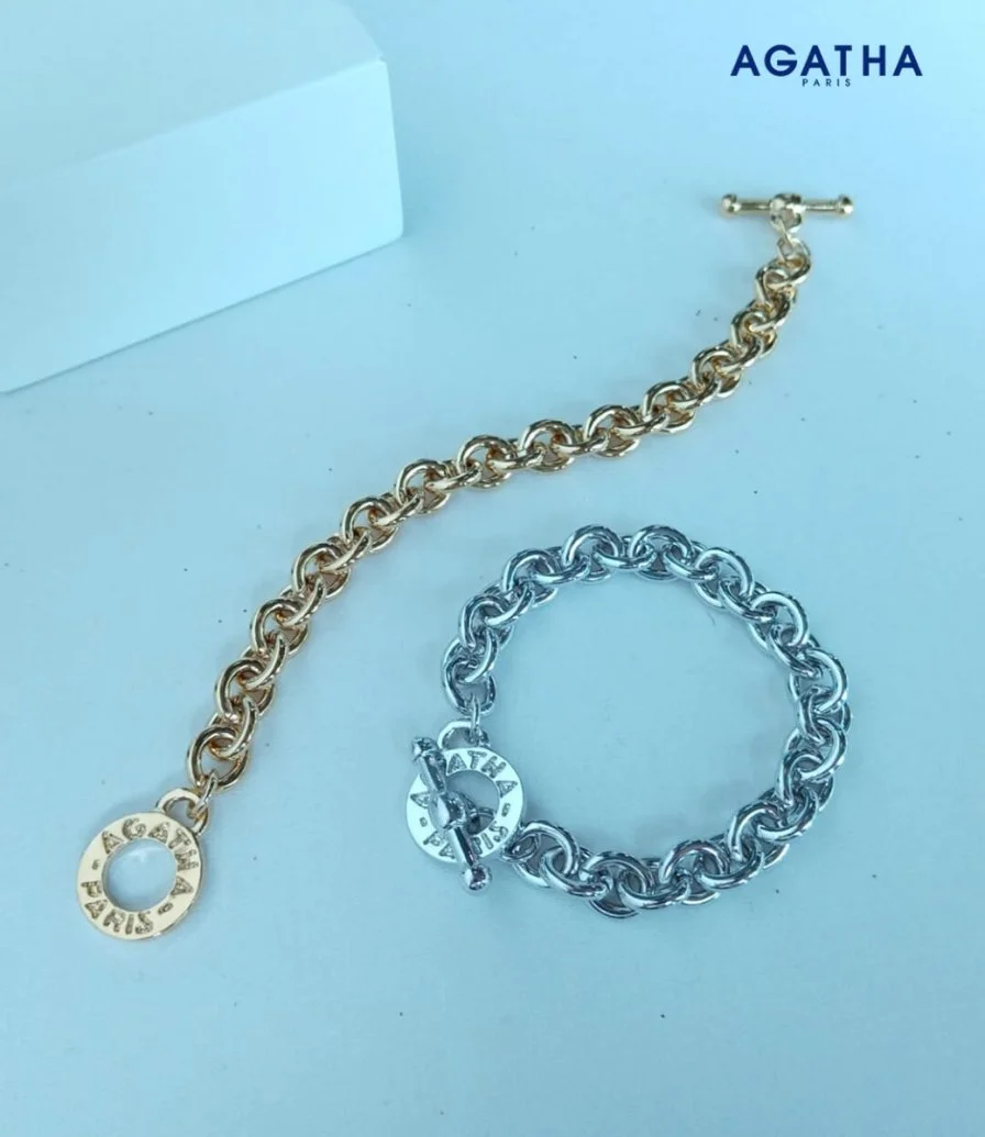 Cable chain bracelet  toggle c
