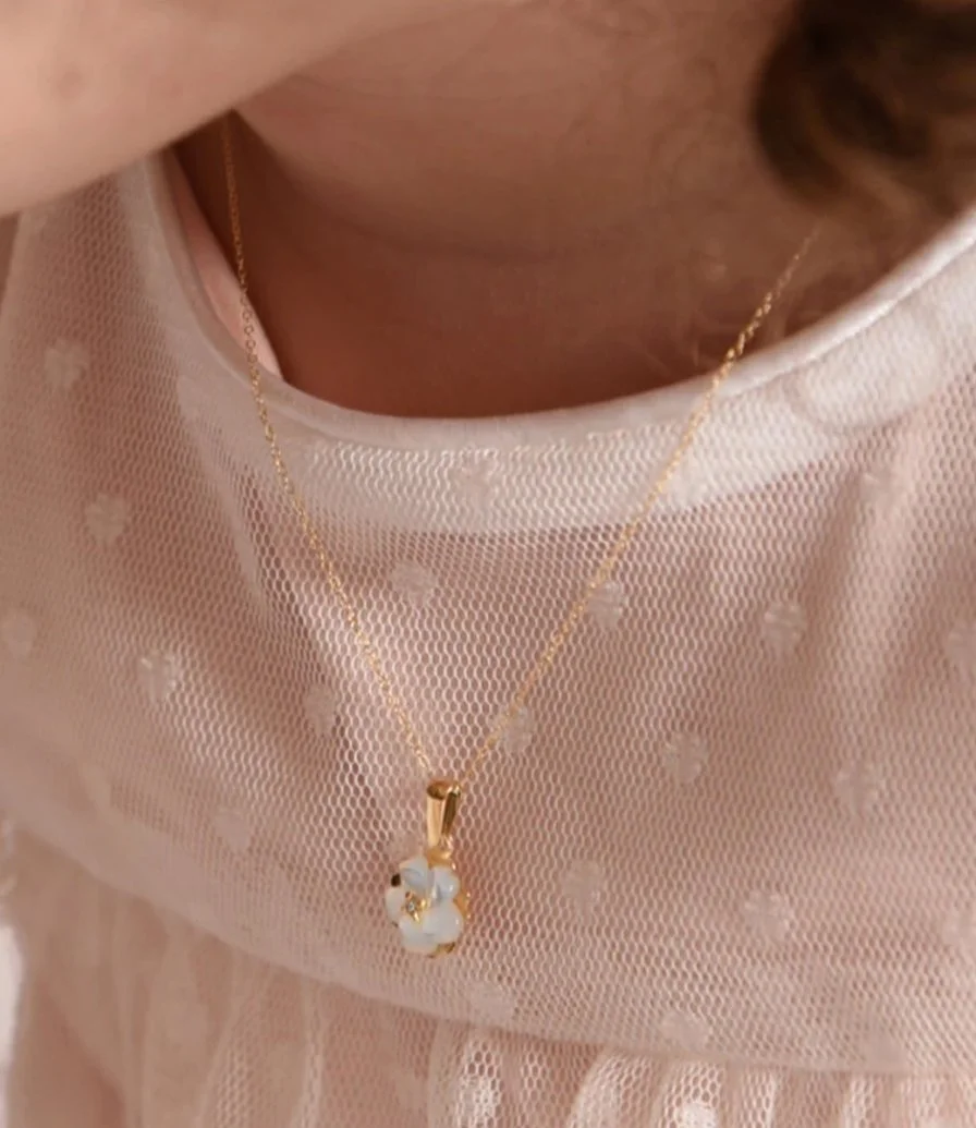 Camellia Diamond Necklace