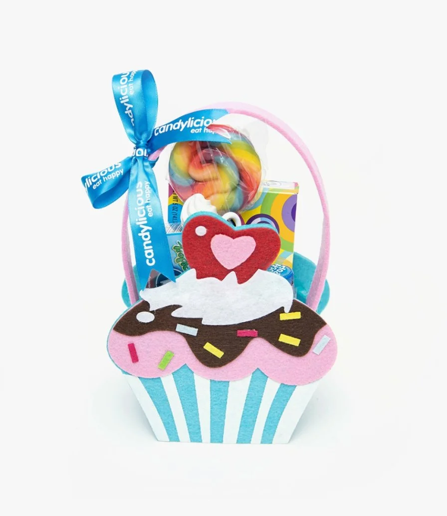 Candylicious Cupcake Felt Blue Gift Pack