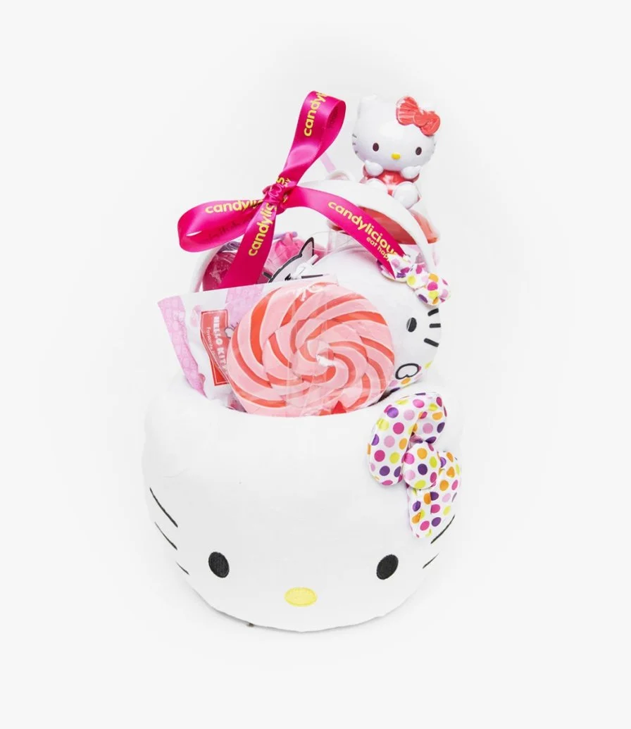 Candylicious Hello Kitty Basket Gift Pack