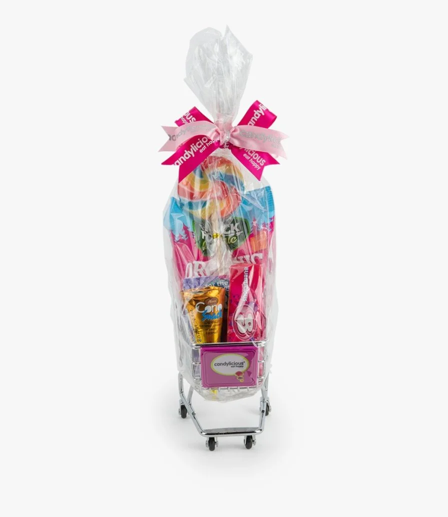 Candylicious Mini Shopping Trolley Gift Pack (Pink) by Candylicious 