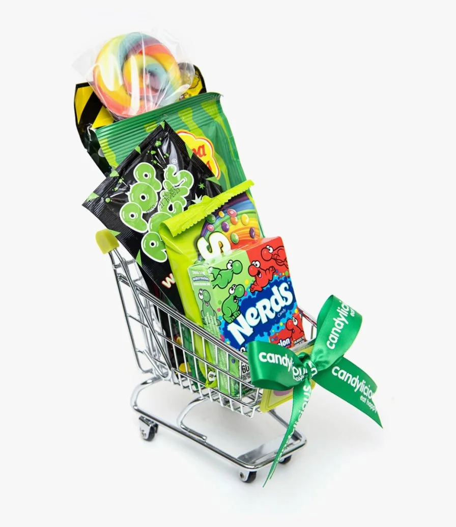 Candylicious Mini Trolley Green Gift Pack