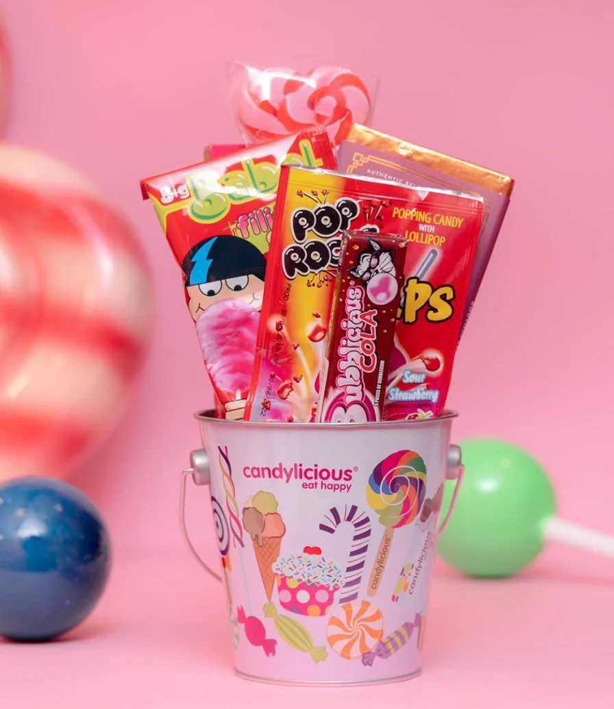 Candylicious Sweet Love Candy Bucket Hamper
