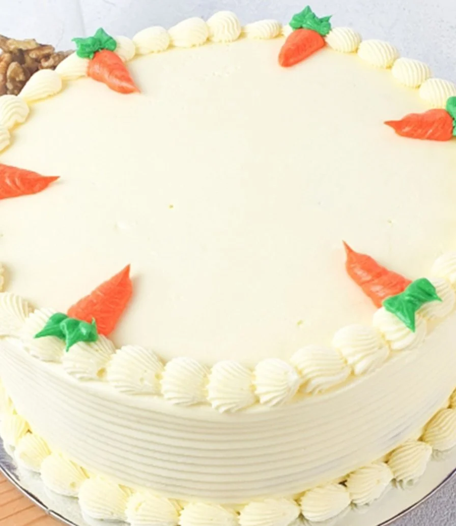 Carrot with Cream Cheese Cake (Eggless) by Sugaholic