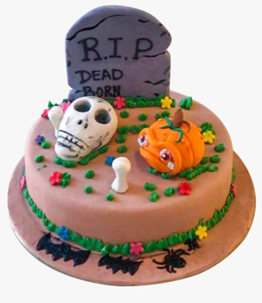 Cemetery Cookie Cake