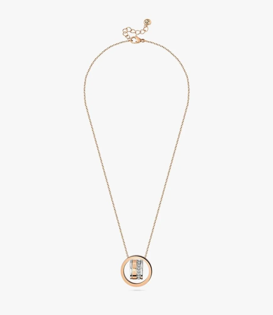CERRUTI 1881 Silver & Rose Gold Plated Necklace
