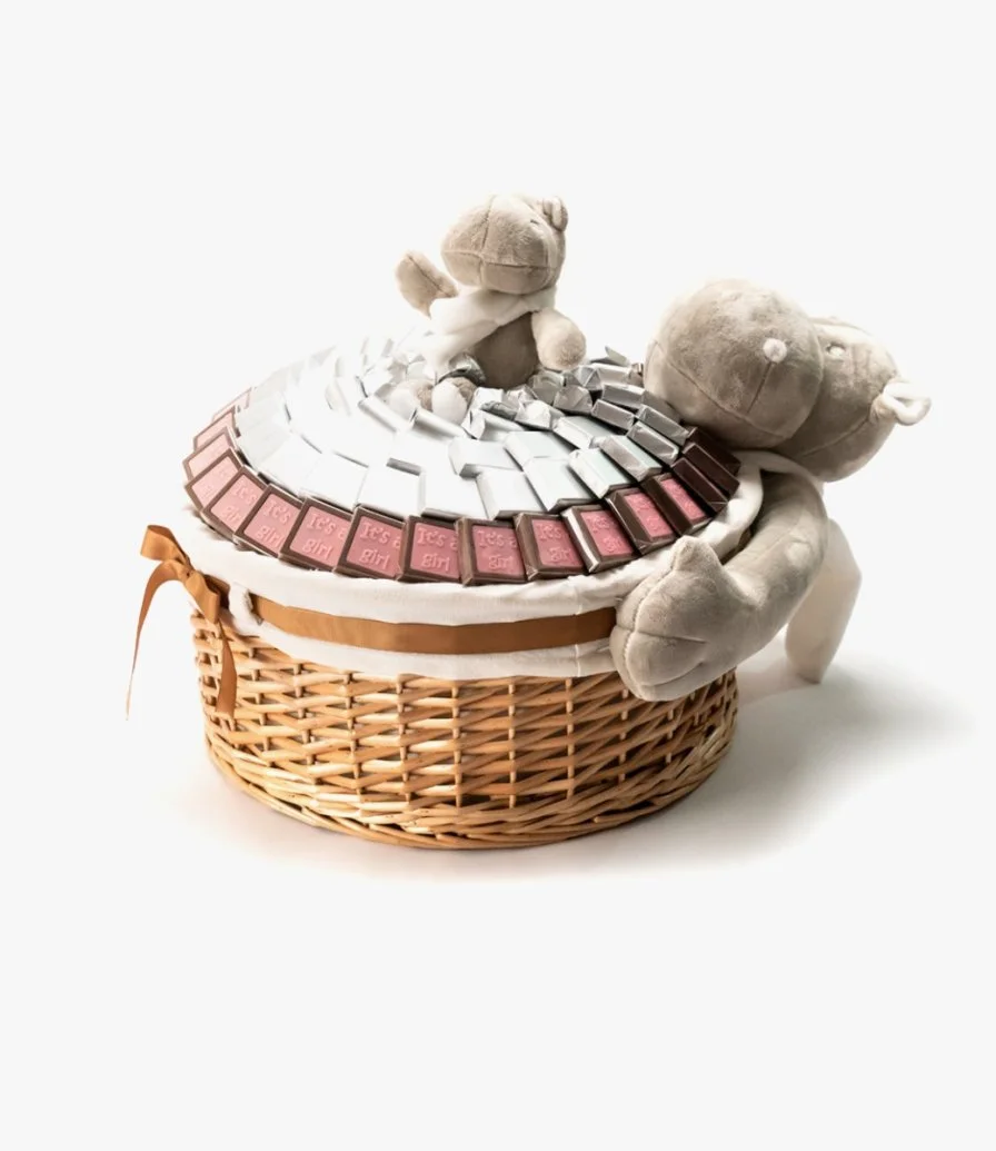 Chocolate Basket For Baby Girls