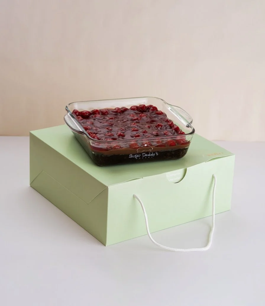 Chocolate Cherry Casserole & Orchids Bundle by Sugar Daddy's Bakery
