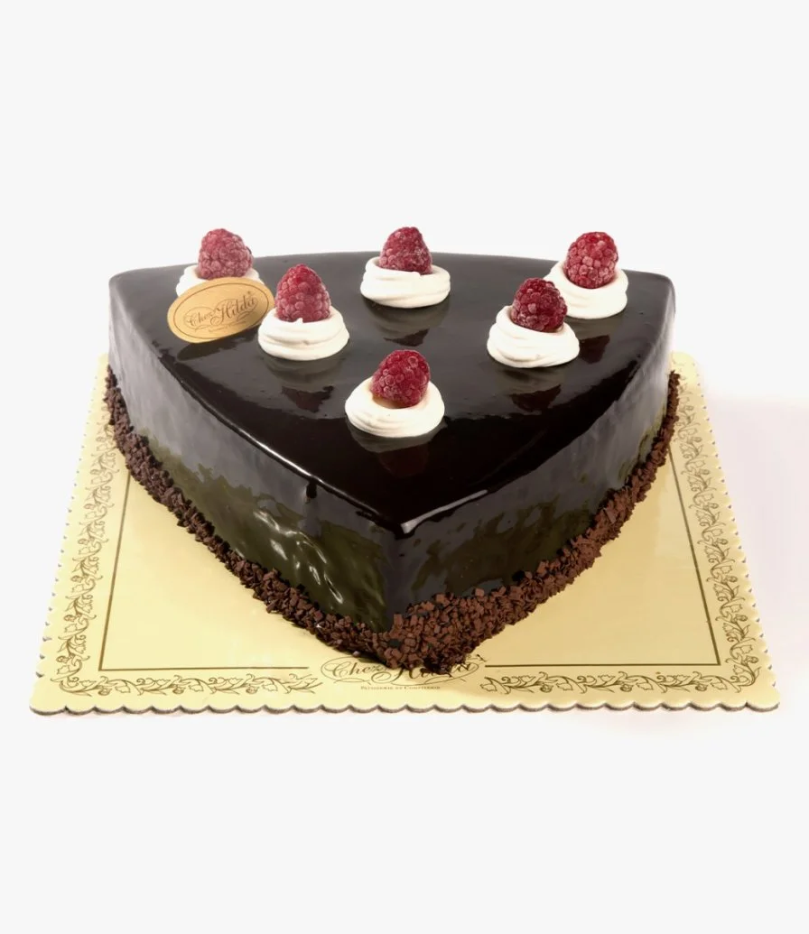 Chocolate Raspberry Cake by Chez Hilda Patisserie 