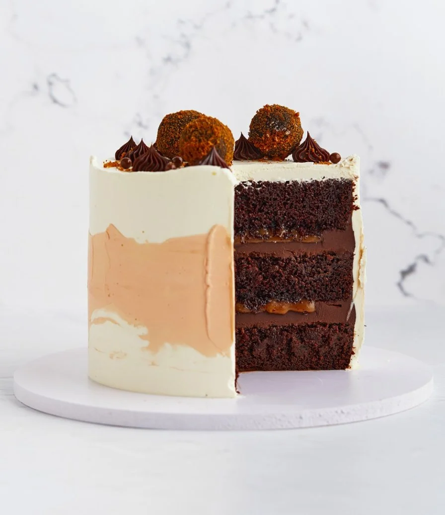 Chocolate Salted Caramel Cake 2kg by Joyful Treats