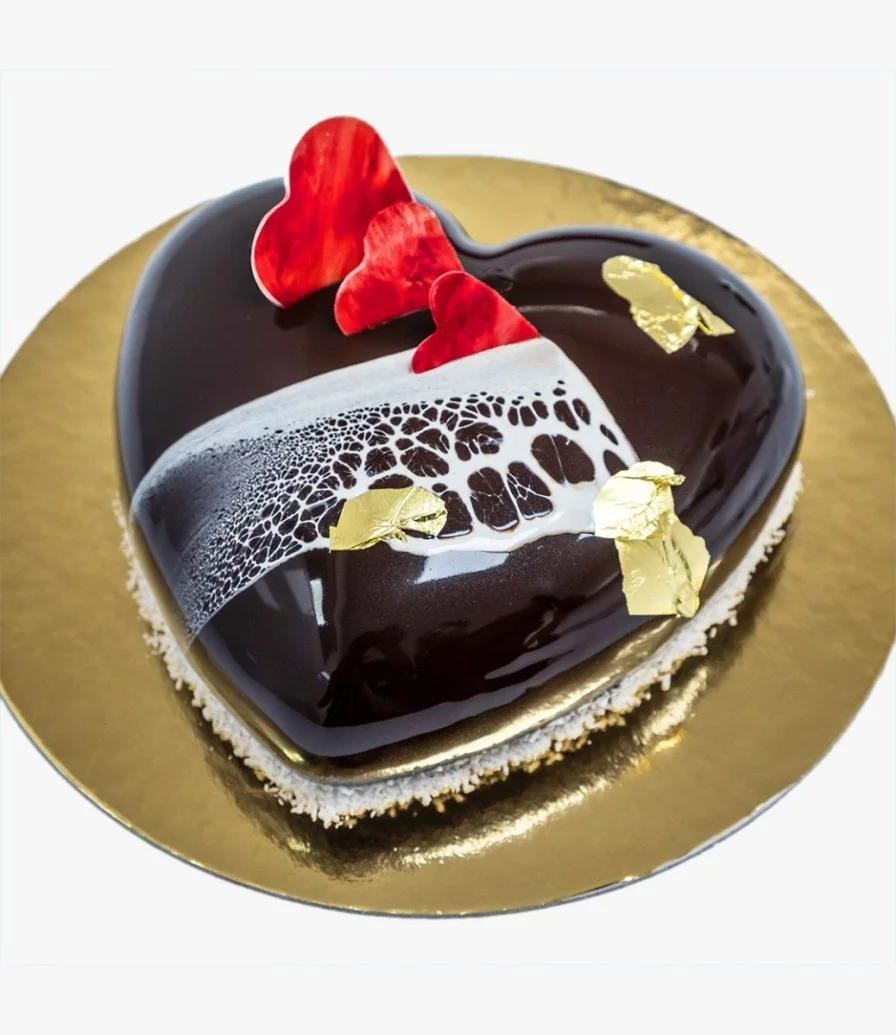 Chocolate Valentine's Cake by Bloomsbury's 