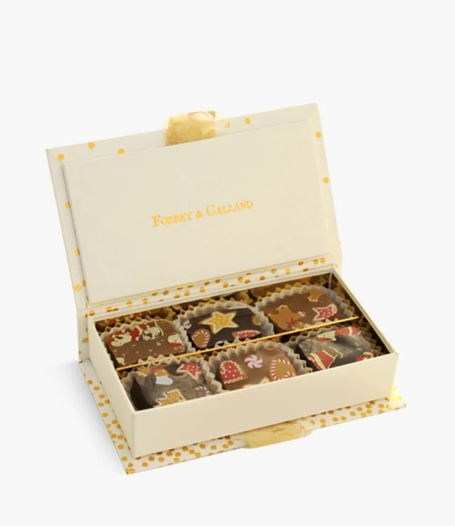 صندوق شوكولاتة الكريسماس (6 قطع) من فوري وجالاند 