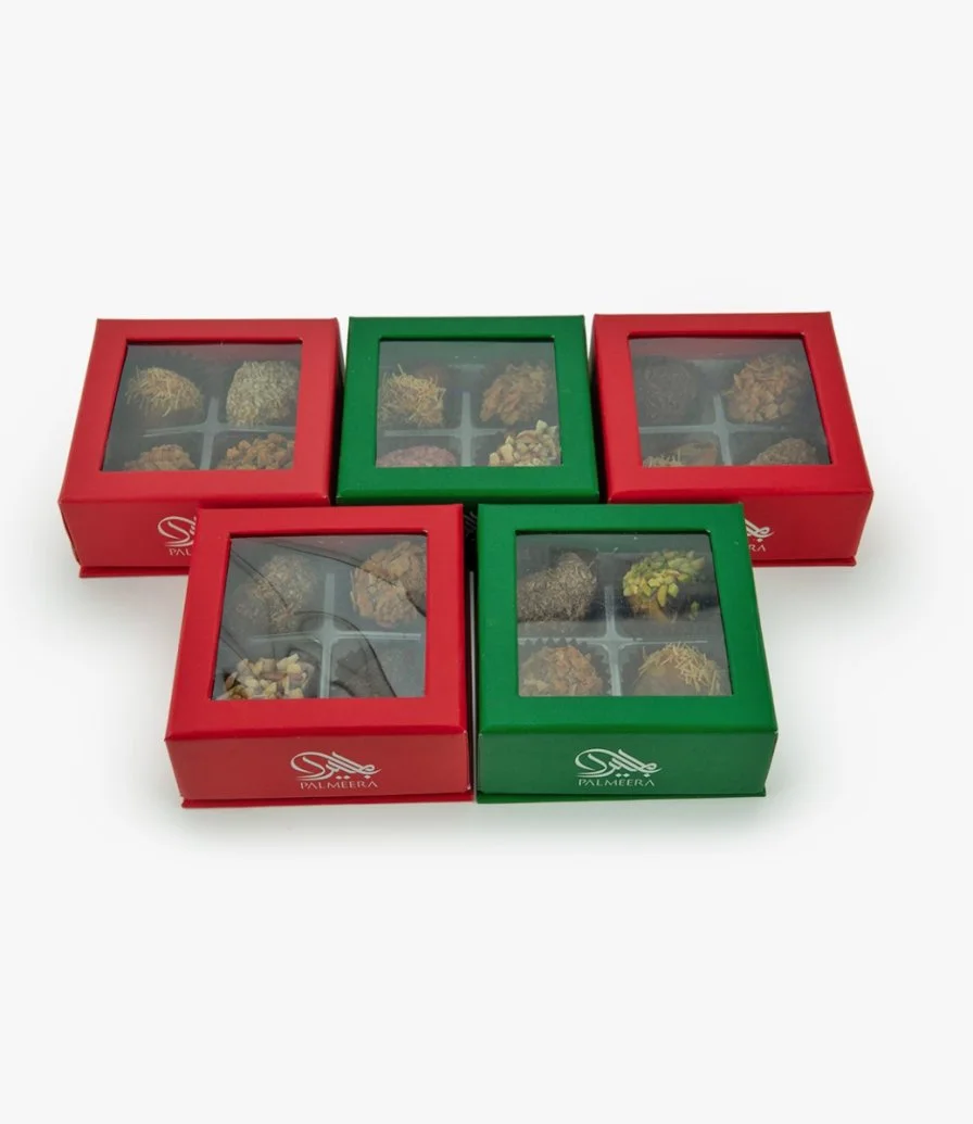 Christmas Dates Square Boxes by Palmeera 