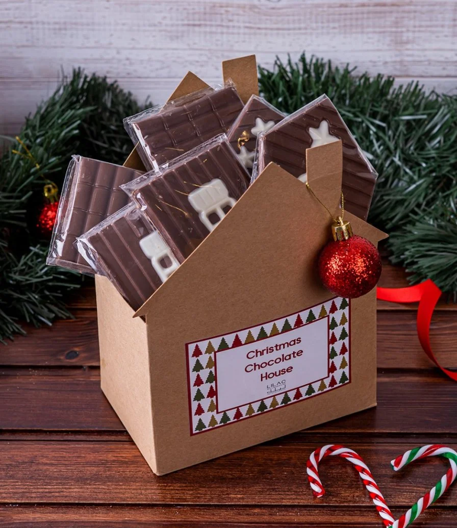 Christmas (DIY) Chocolate House Box By Lilac 