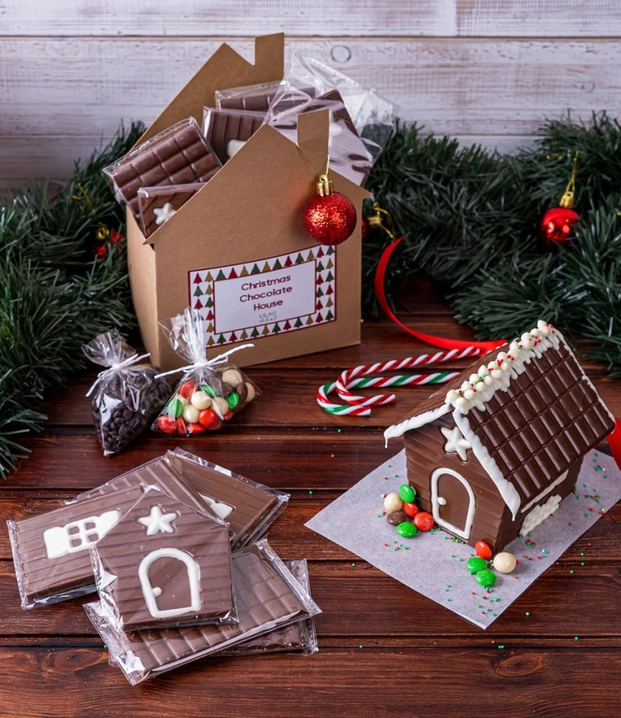 Christmas (DIY) Chocolate House Box By Lilac 