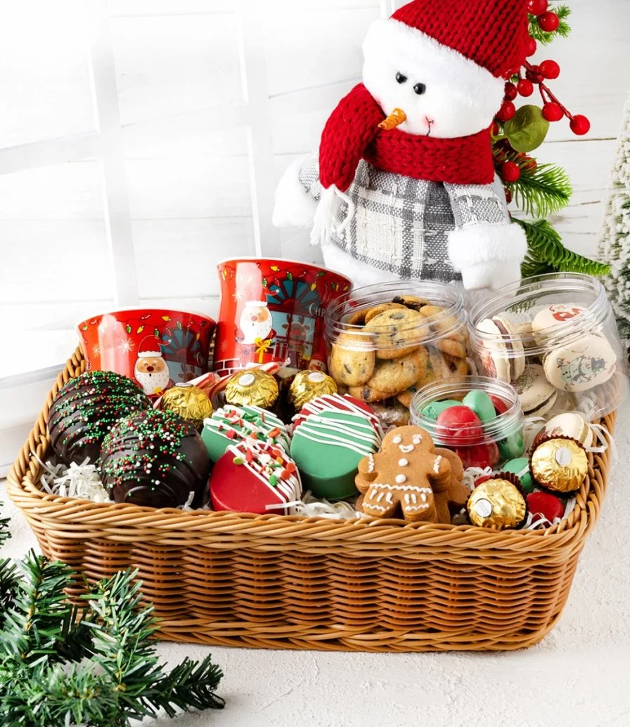Christmas Gift Basket with Toy by Cake Social