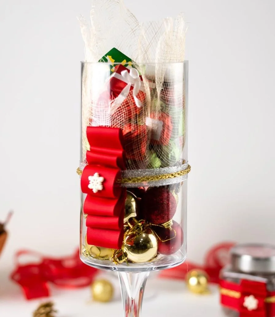 Christmas Glass Hamper - Tall By The Date Room