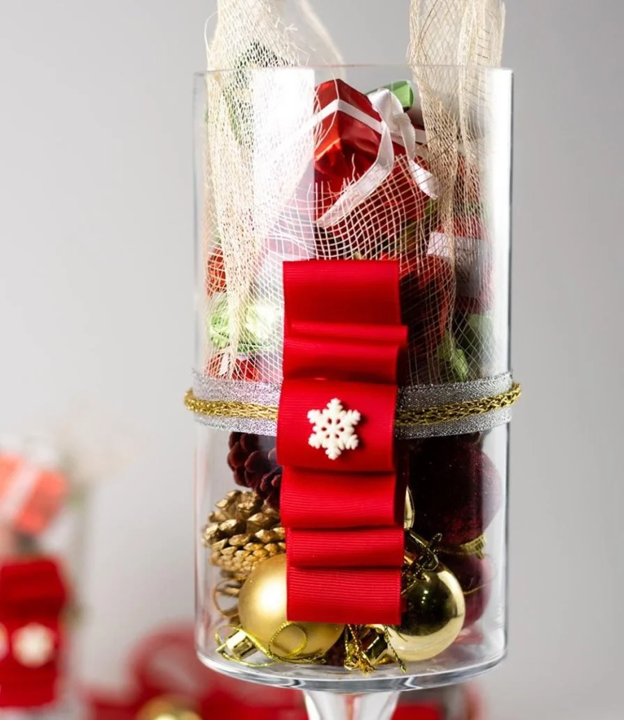 Christmas Glass Hamper - Tall by the Date Room