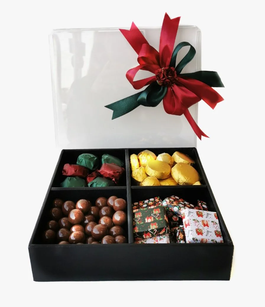 علبة شوكولاتة جلد للكريسماس من إكلات