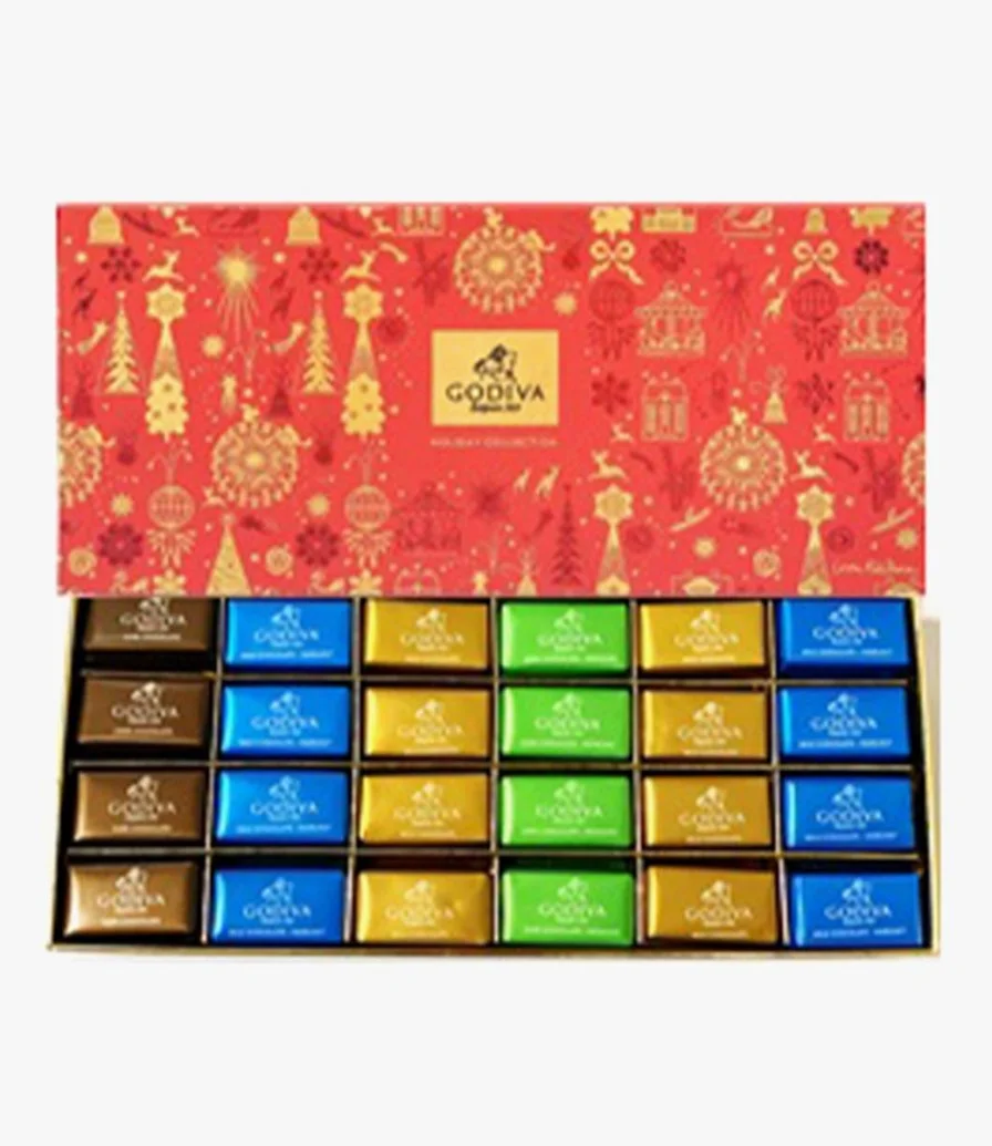 صندوق شوكولاته نابس الكريسماس 48 قطعة من جوديفا 