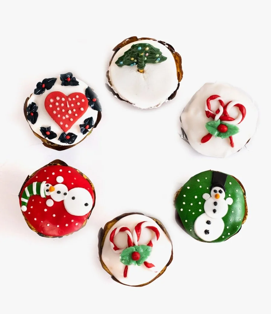 Christmas Theme Cupcakes by NJD