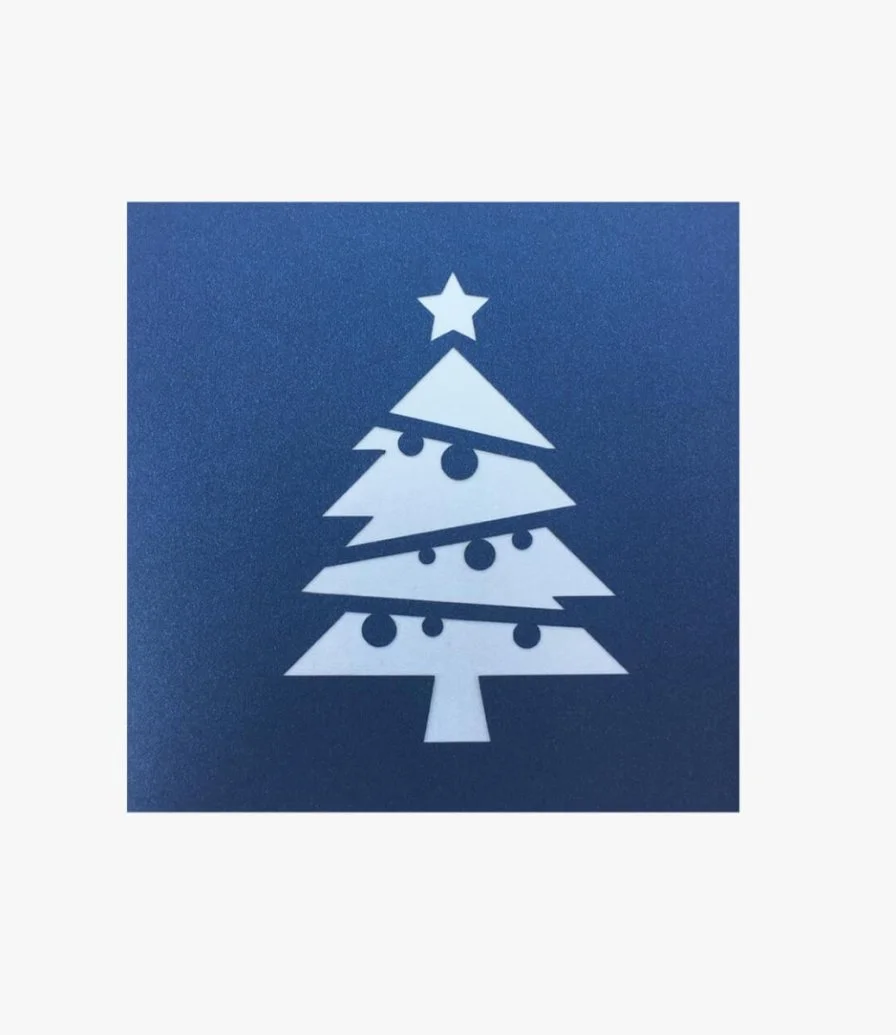 بطاقة تهنئة ثلاثية الأبعاد بشكل شجرة الميلاد من أبرا كاردز