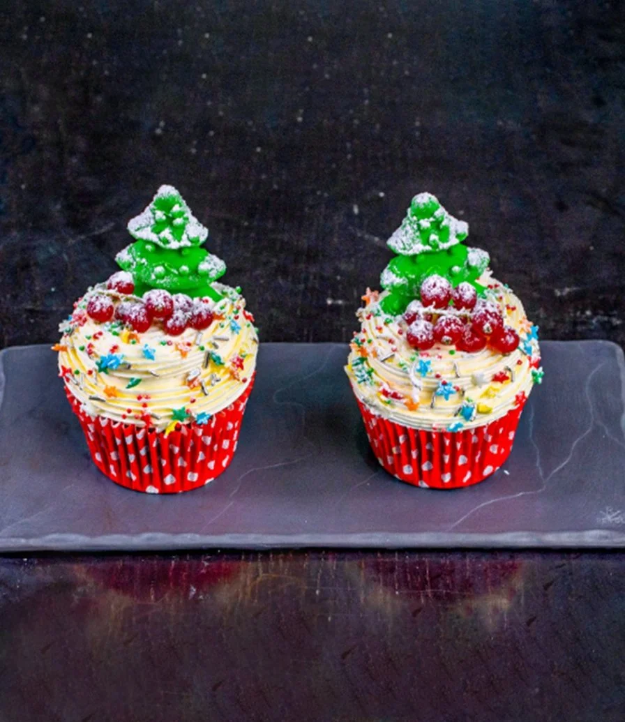 Christmas Tree Cupcake by Bloomsbury's